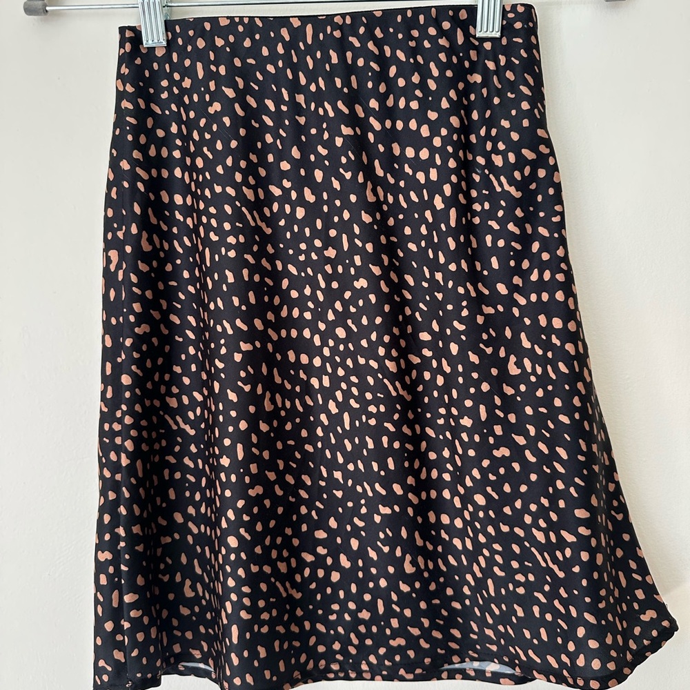 Silk Leopard-Print Mini Skirt